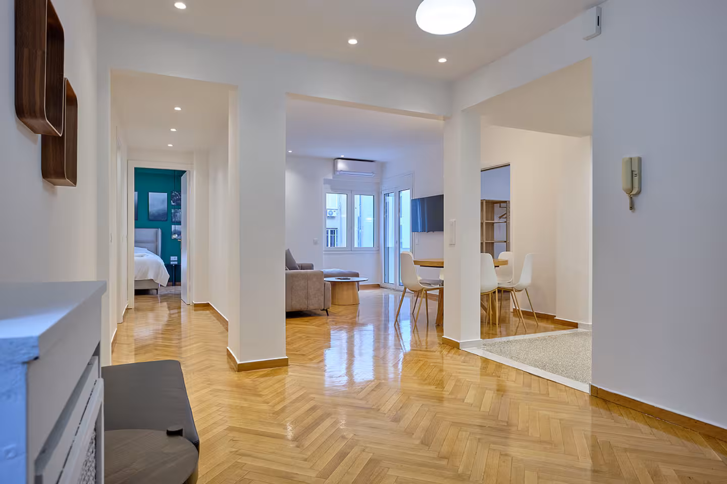 Καθιστικό στο Airbnb διαμέρισμα στο Κολωνάκι